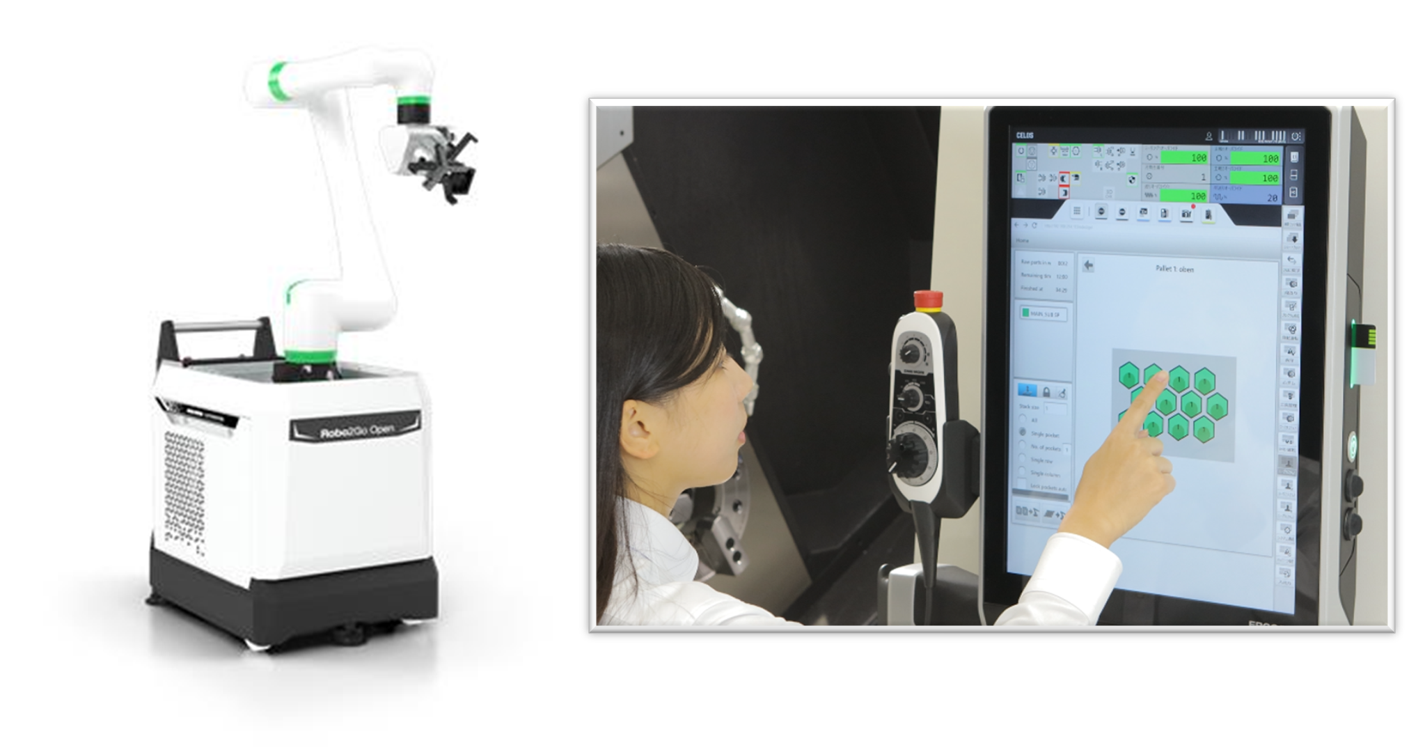 Robo2Go Openの外観および操作イメージ