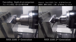 NHX 5000 Machning comparison (1st Generation VS 2nd Generation)