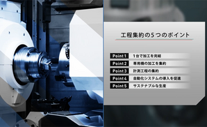 複合加工機を活用した工程集約5つのポイントをご紹介